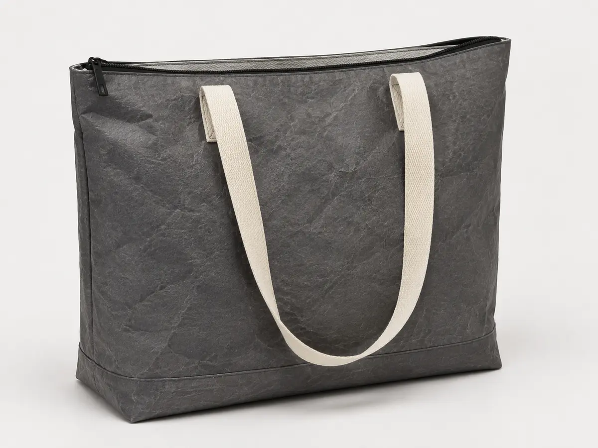 Zip-Top Shopper custom tyvek paper bag reference style