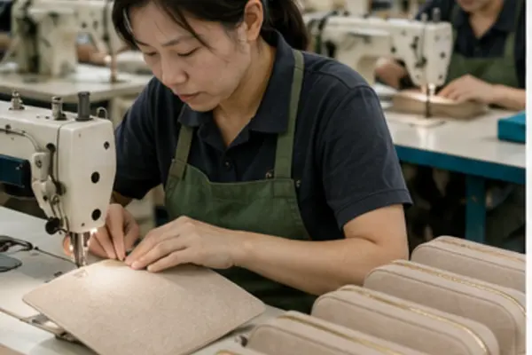Mass Production stage in bag manufacturing