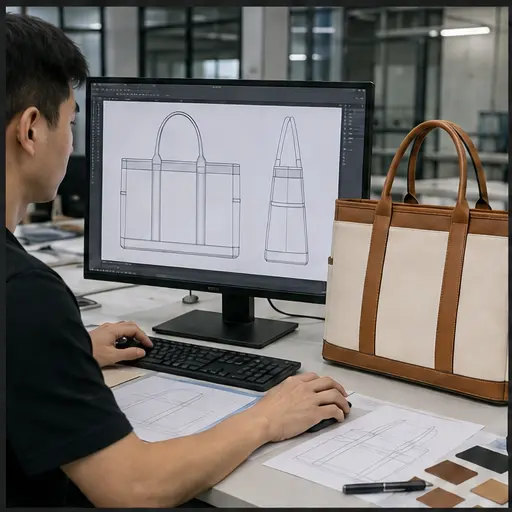 Design & structure development for custom canvas tote production