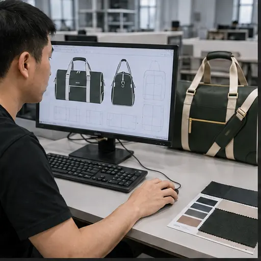 Design & structure development for custom travel bag production