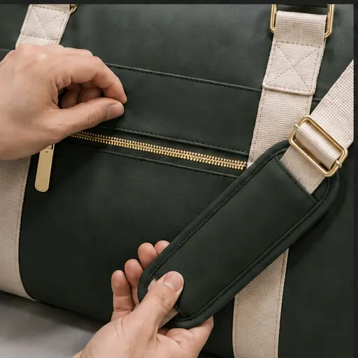 Brand customization for custom travel bag production