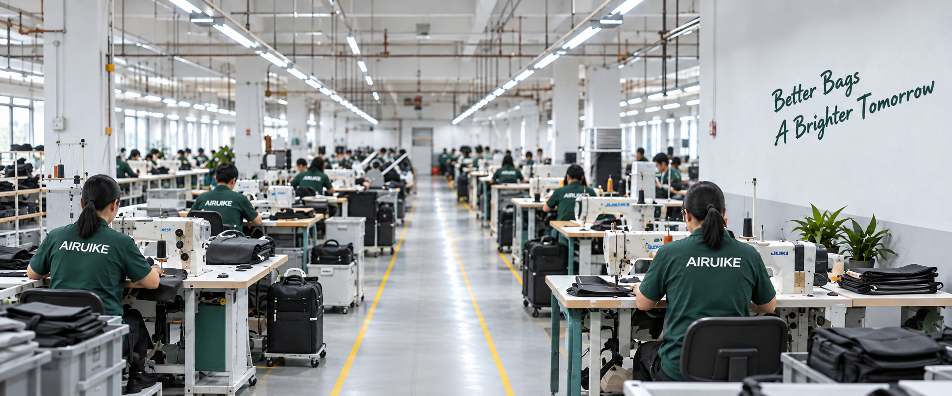 Airuike bag production workshop