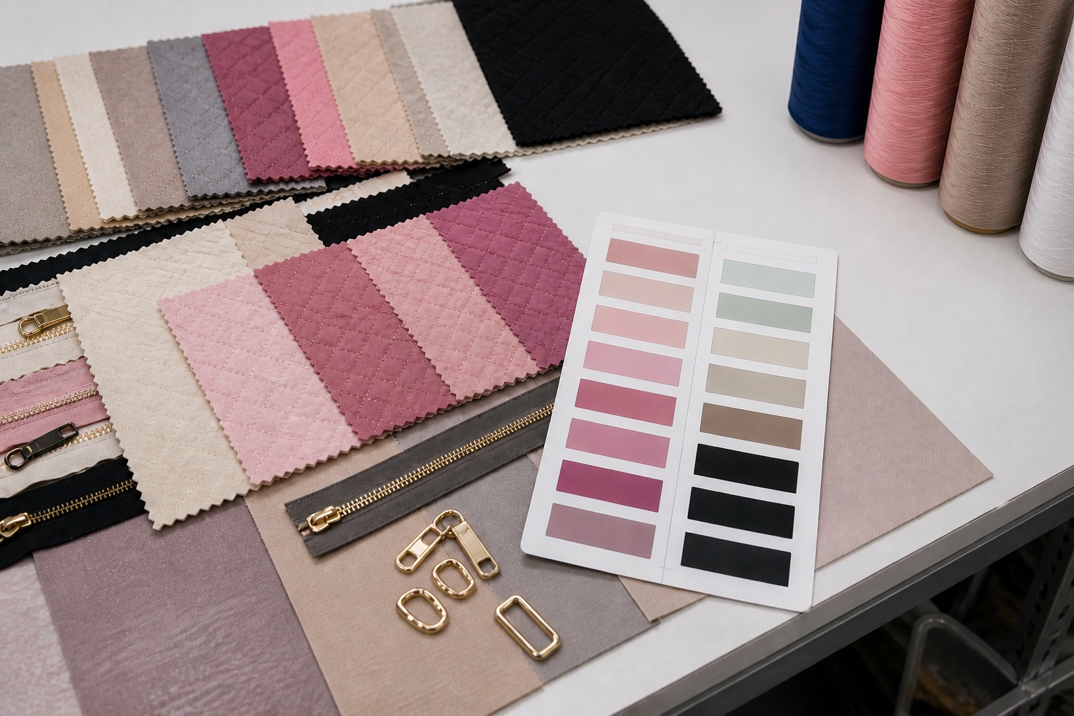 Bag material samples and design reference